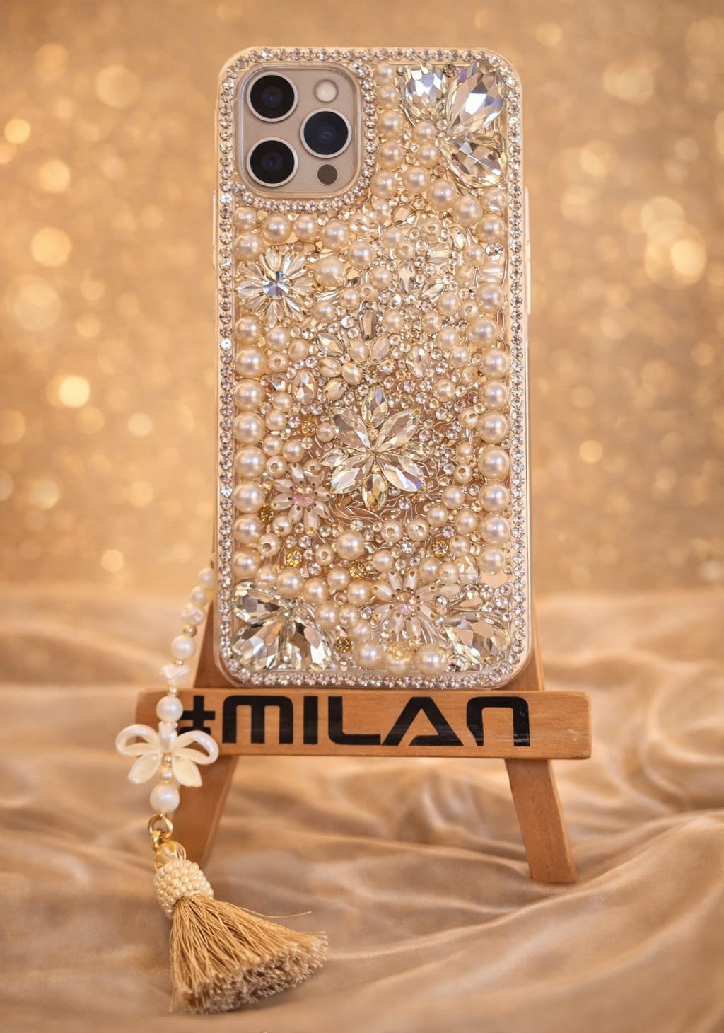Goldern Pearl Floral Case